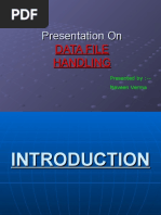 Presentation On Data File Handling