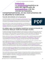 Qué Saber Sobre La Simbología Francmasónica - Diario Masónico PDF