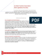 ISTA 2020 Legislative Agenda