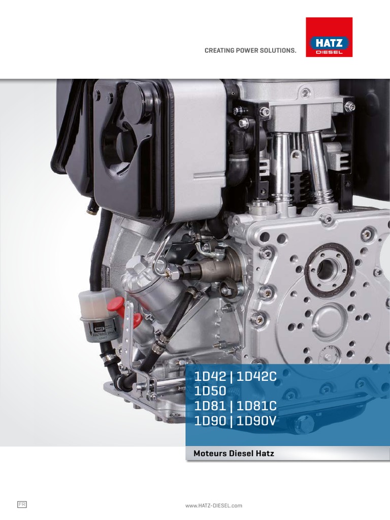 Notice D'entretien Pour Moteur Diesel HATZ (modèles 1D, 31, 41, 50, 60, 81, 90) - Document D'occasion