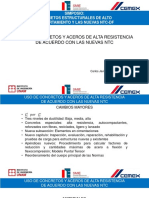 Carlos Javier Mendoza Uso Concretos Aceros Alta Resistencia Nuevas NTC