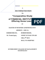 Comparative Study of Financial Institutions Offering Home Loans