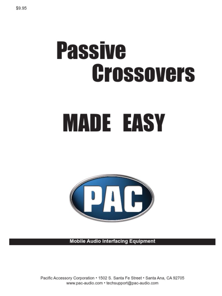 Crossover Book Online PDF Loudspeaker Inductor