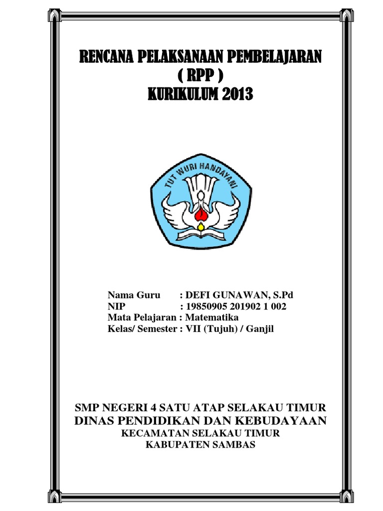 Cover RPP K13 | PDF