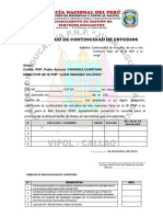 Documentos para La Continidad de Estudio para El Año 2020 IE PNP JUAN INGUNZA VALDIVIA