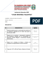 Solicitud de Continuidad de Estudios en La IE PNP Juan Ingunza Valdivia