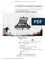 ONE Esports Dota 2 World Pro Invitational Singapore