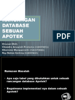 Rancangan Database Apotek