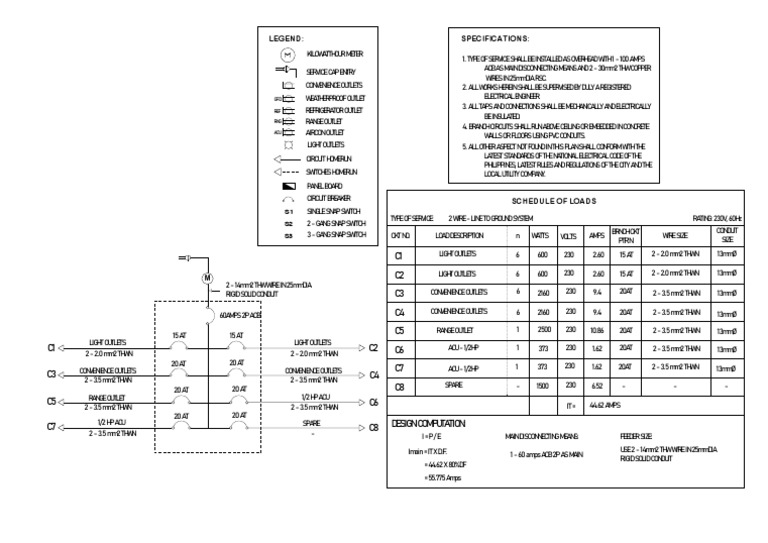 Electrical Wiring Plan Guide | PDF | Electromagnetism | Machines
