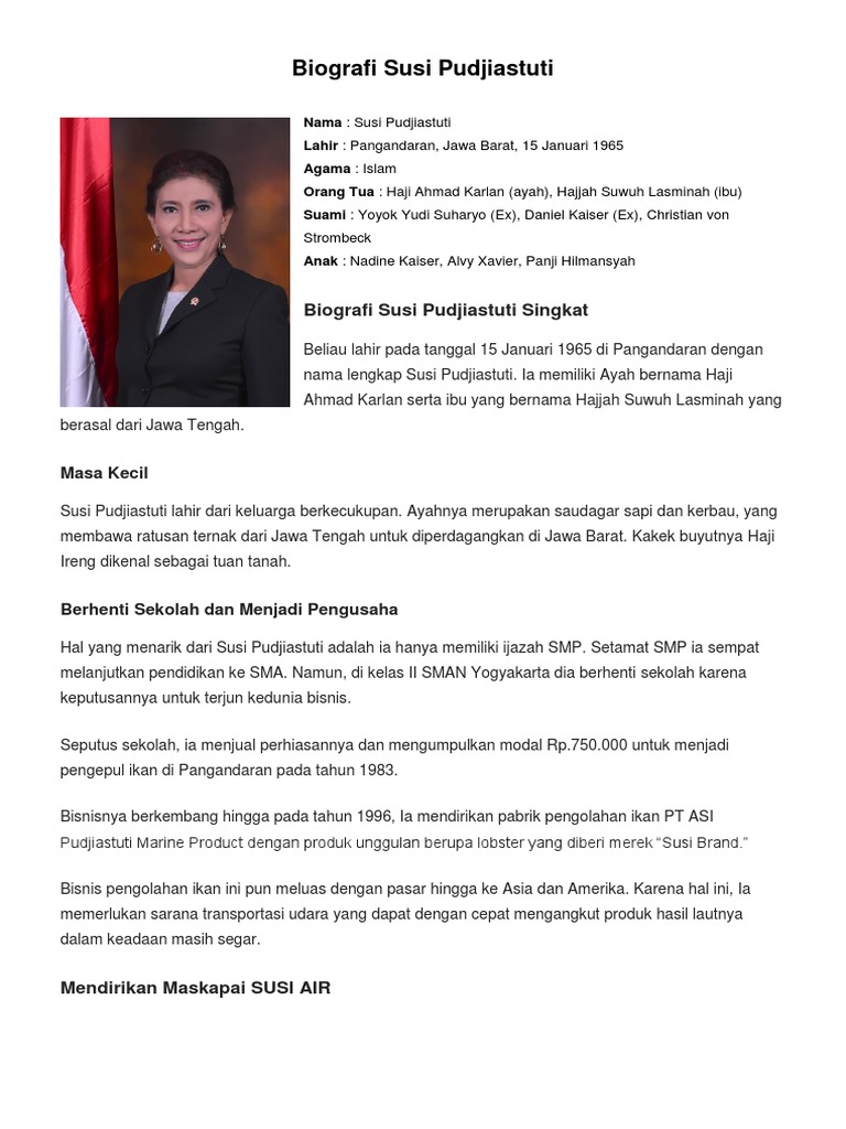 Biografi Susi Pudjiastuti Docx
