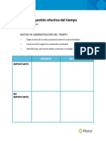 Matriz de Administracion Del Tiempo