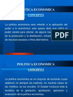 Política Económica Conceptos