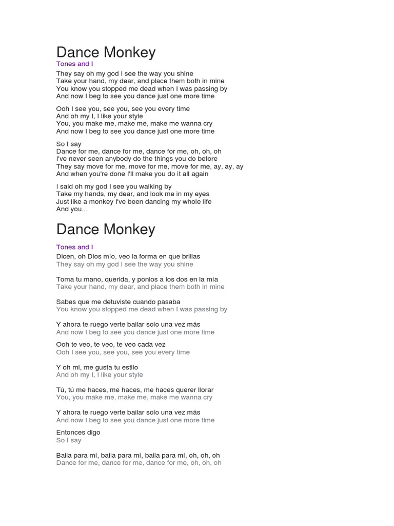 Aprenda INGLÊS com MÚSICA - Dance Monkey 