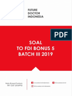 Soal To Fdi Bonus V Batch Agustus 2019