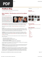 Download Rails TakeFive  Five Questions with the CrunchBase Team by FiveRuns SN4395953 doc pdf
