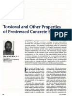 Torsional and Other Properties of Prestressed Concrete Sections