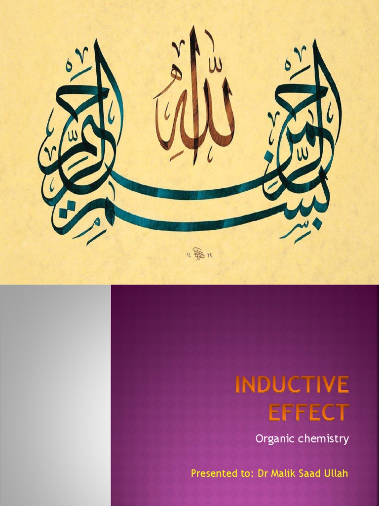Inductive Effect PDF Covalent Bond Chemical Bond