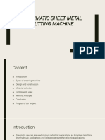 Pneumatic Sheet Metal Cutting Machine