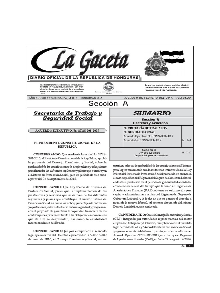 Ley Reserva Laboral Honduras PDF Honduras Derecho laboral