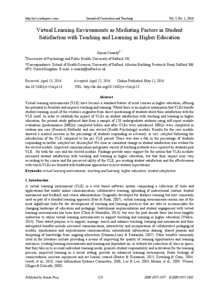 Vle PDF | PDF | Educational Technology | Learning