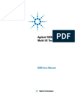 Agilent N9360A Multi UE Tester: GSM User Manual