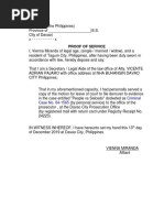 Verification and Certification Sample | PDF | Affidavit | Legal Procedure