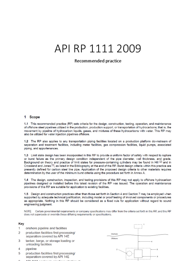 Api RP 1111 2009 | PDF | Computers | Technology & Engineering