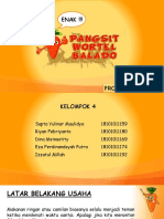 Persentasi Pangsit Balado Jadi