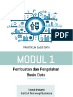 Modul 1 - Pembuatan Dan Pengolahan Basis Data