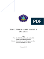 Statistika Matematis II - Edisi E-Book
