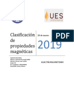 Clasificación de Propiedades Magnéticas