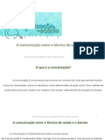 Comunicação entre profissionais e doentes