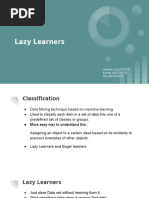 Lazy Learners PDF