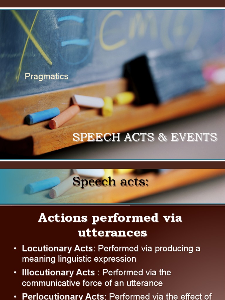 Speech Acts | PDF | Linguistic Morphology | Linguistic Typology