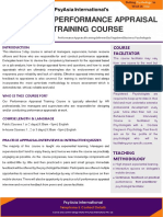 Performance Appraisal Training Course
