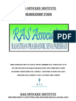 RAS Association's Private Membership Form