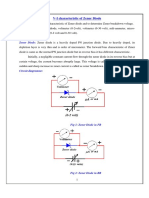 V-I Characteristic of Zener Diode Experiment