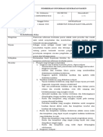 SPO Pemberian Informasi Kesehatan Pasien