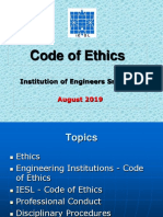 Code of Ethics for Engineers in Sri Lanka
