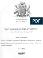 Njogu - Heat Equations and Their Applications (One and Two Dimension Heat Equations) PDF