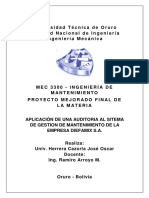 proyecto mantenimiento 