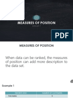 Measures of Position