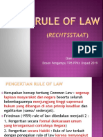 RULE OF LAW (Rechtsstaat) Dan Korupsi