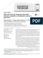 Edad Como Factor de Riesgo para Desarrollar Sindrome Metabolico Mineros Altura