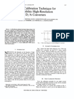 Self-Calibrating D/A Converter Circuits for High Resolution