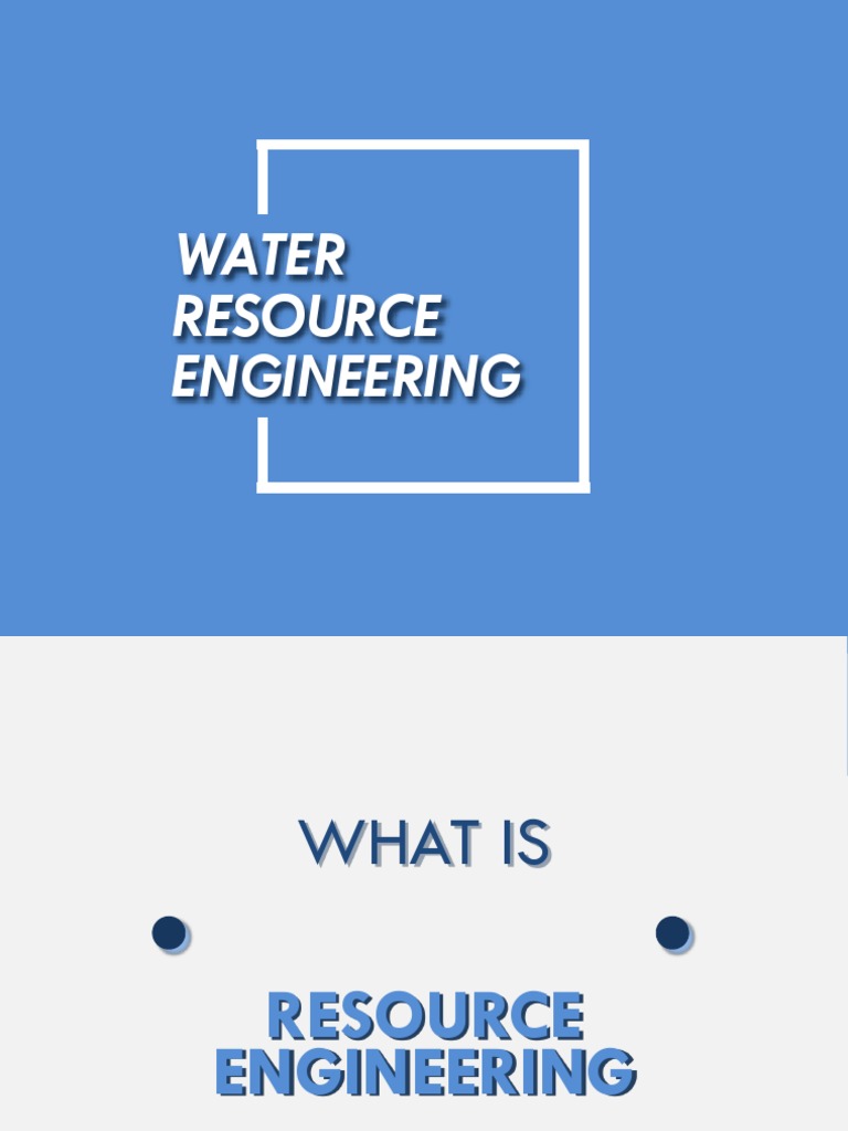 Civil Engineering Water Resource Engineering Introduction Pdf