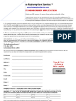 The Redemption Service Membership Application PDF