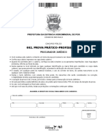 Vunesp 2019 Prefeitura de Poa SP Procurador Juridico Discursiva Prova
