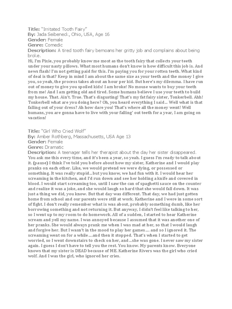 Monologues American Writingz Newz Madea | PDF | Tooth Fairy