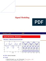 Lecture 9-13 Signal Modeling